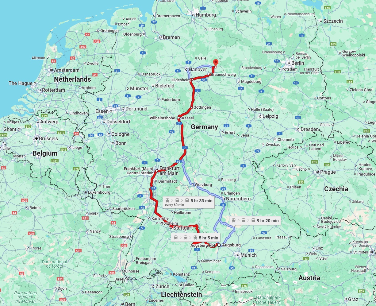 Anreise von Augsburg Zu Wolfsburg Über 