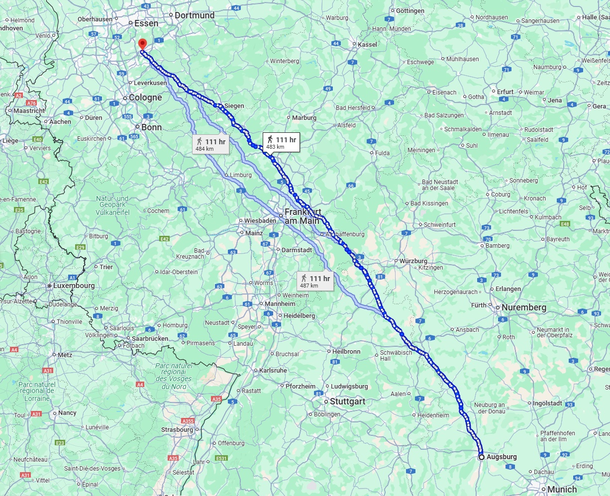 Anreise von Augsburg Zu Wuppertal Über 