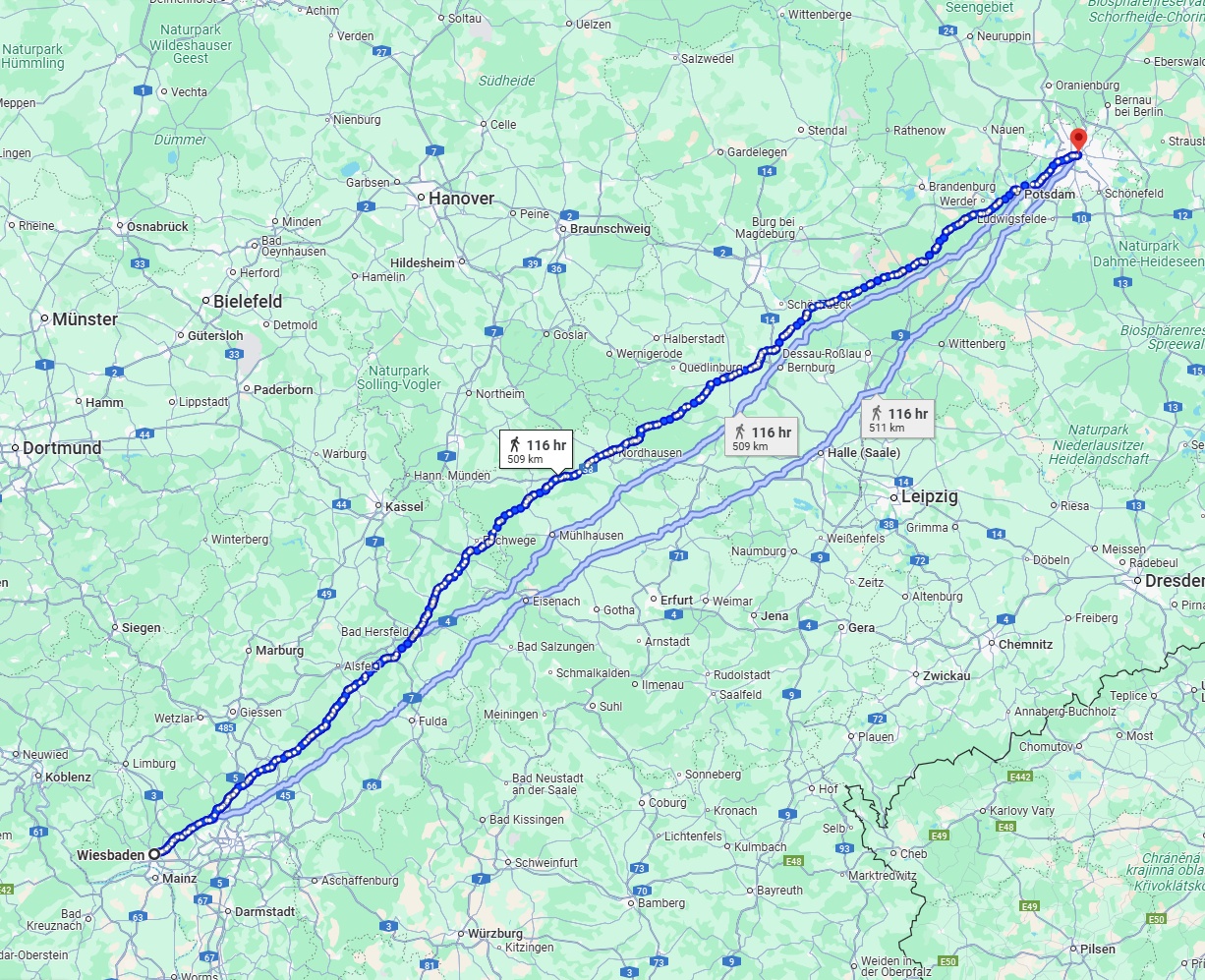 Anreise von Wiesbaden Zu Berlin Über 