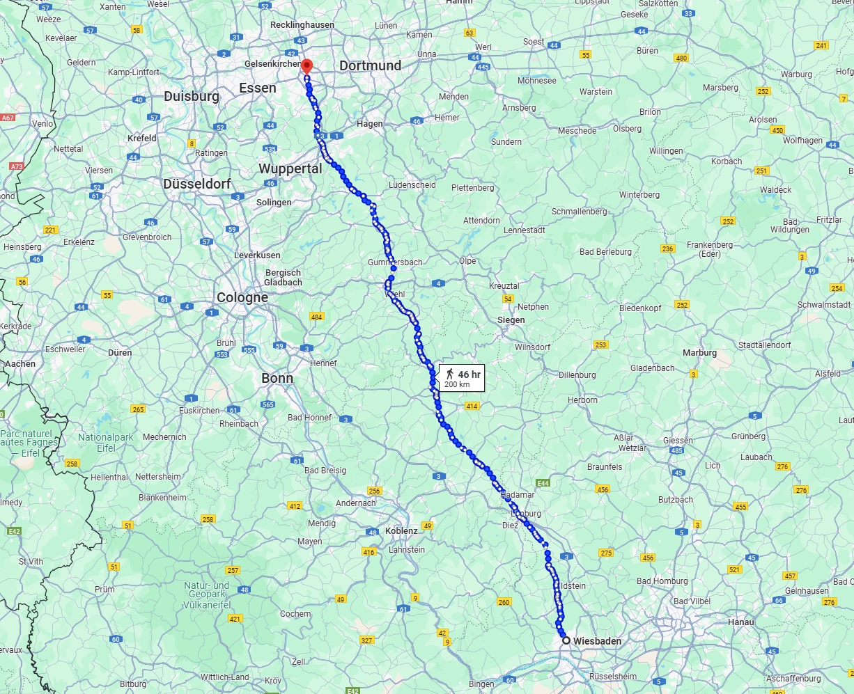 Anreise von Wiesbaden Zu Bochum Über 