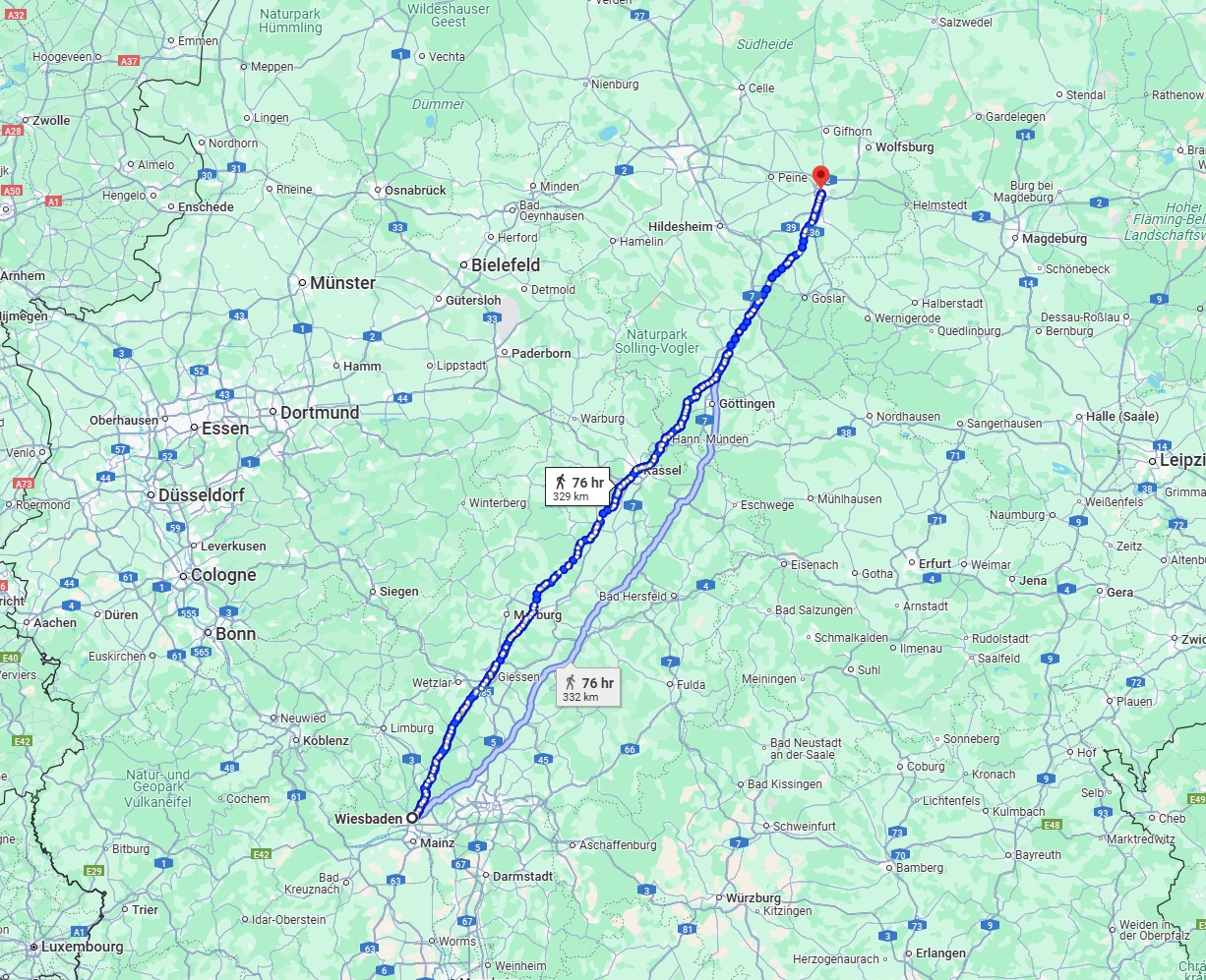 Anreise von Wiesbaden Zu Braunschweig Über 
