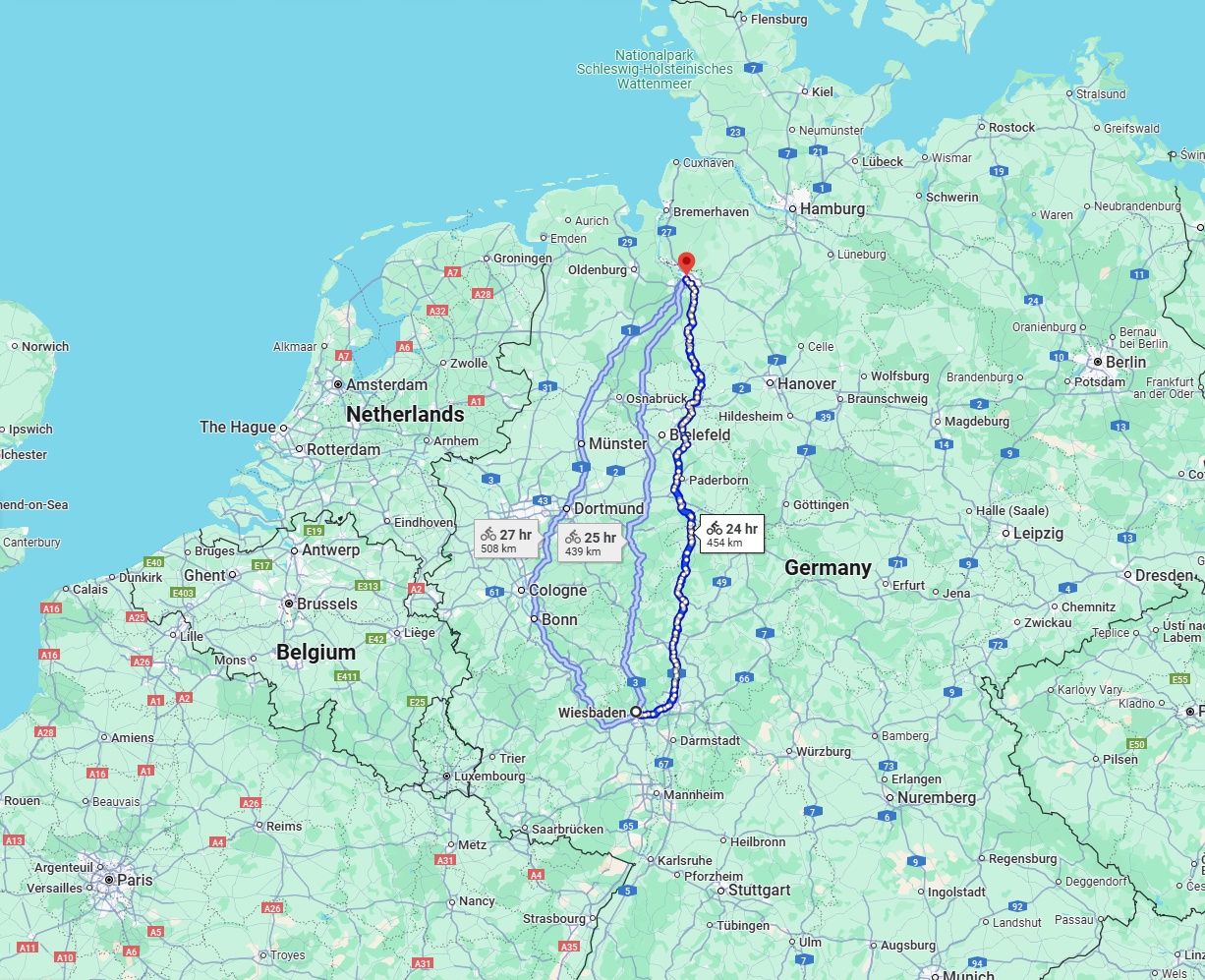 Anreise von Wiesbaden Zu Bremen Über 