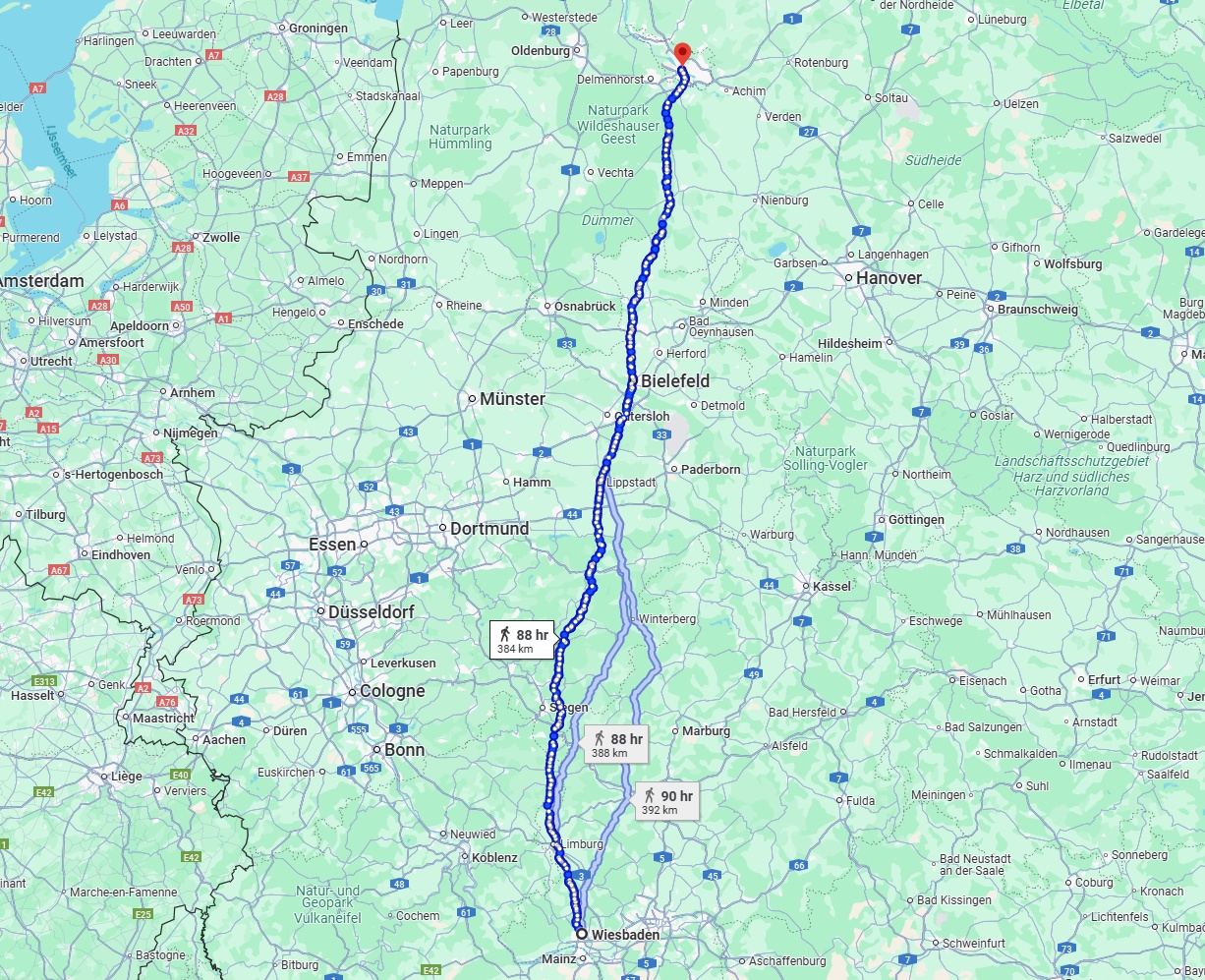 Anreise von Wiesbaden Zu Bremen Über 