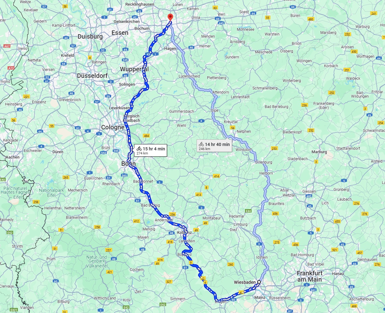 Anreise von Wiesbaden Zu Dortmund Über 