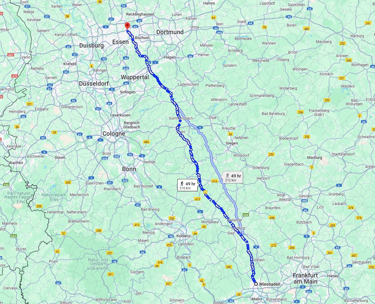 Anreise von Wiesbaden Zu Gelsenkirchen Über 