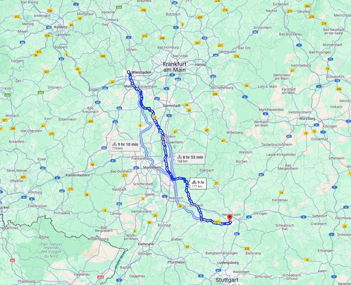 Anreise von Wiesbaden Zu Heilbronn Über 
