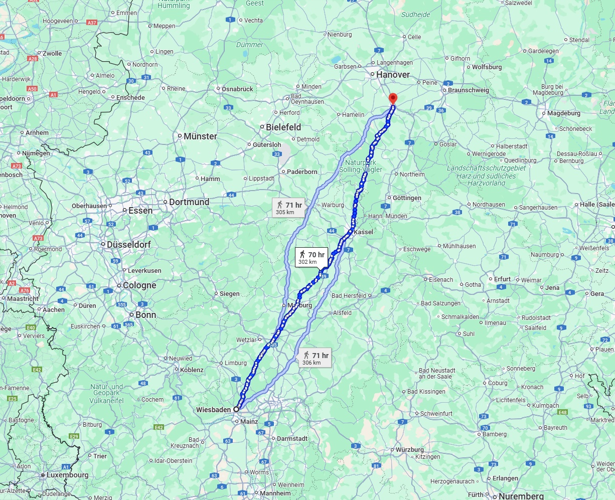 Anreise von Wiesbaden Zu Hildesheim Über 