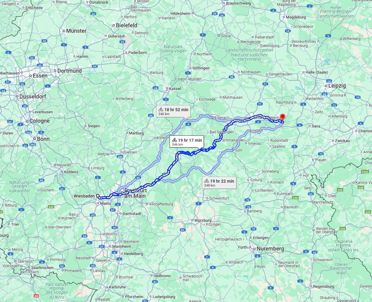 Anreise von Wiesbaden Zu Jena Über 