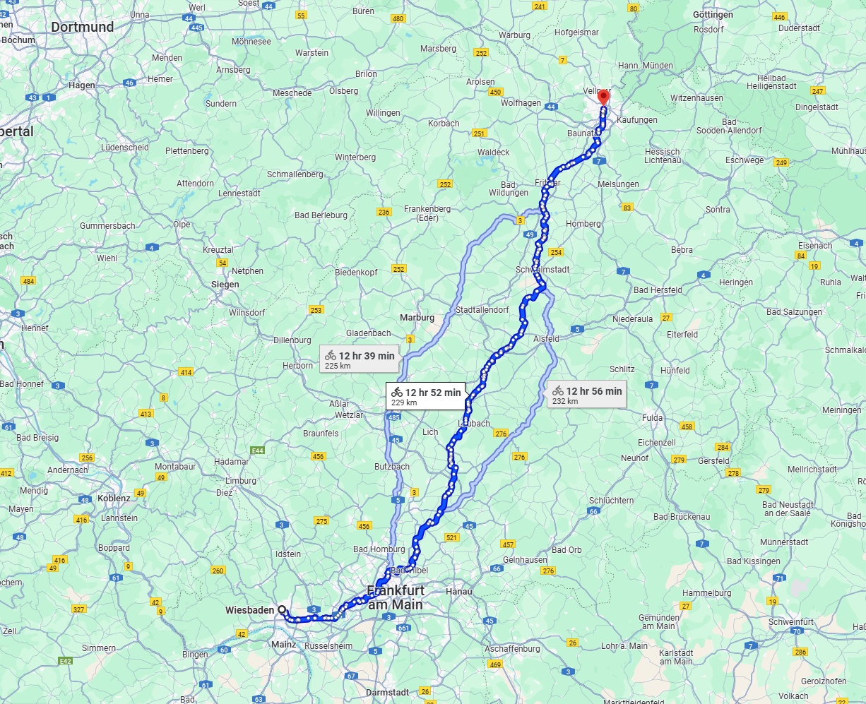 Anreise von Wiesbaden Zu Kassel Über 