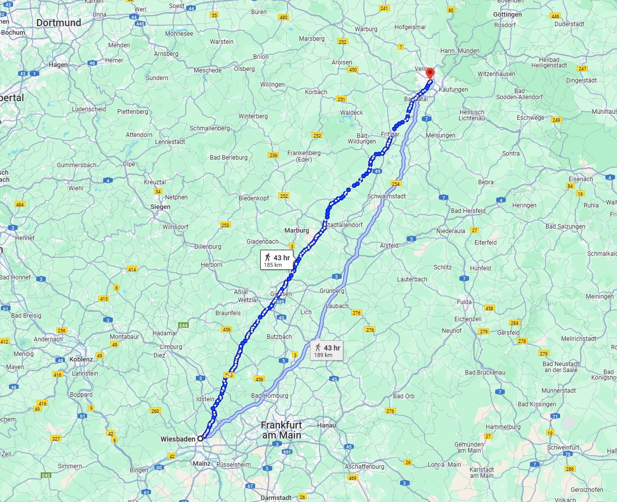 Anreise von Wiesbaden Zu Kassel Über 
