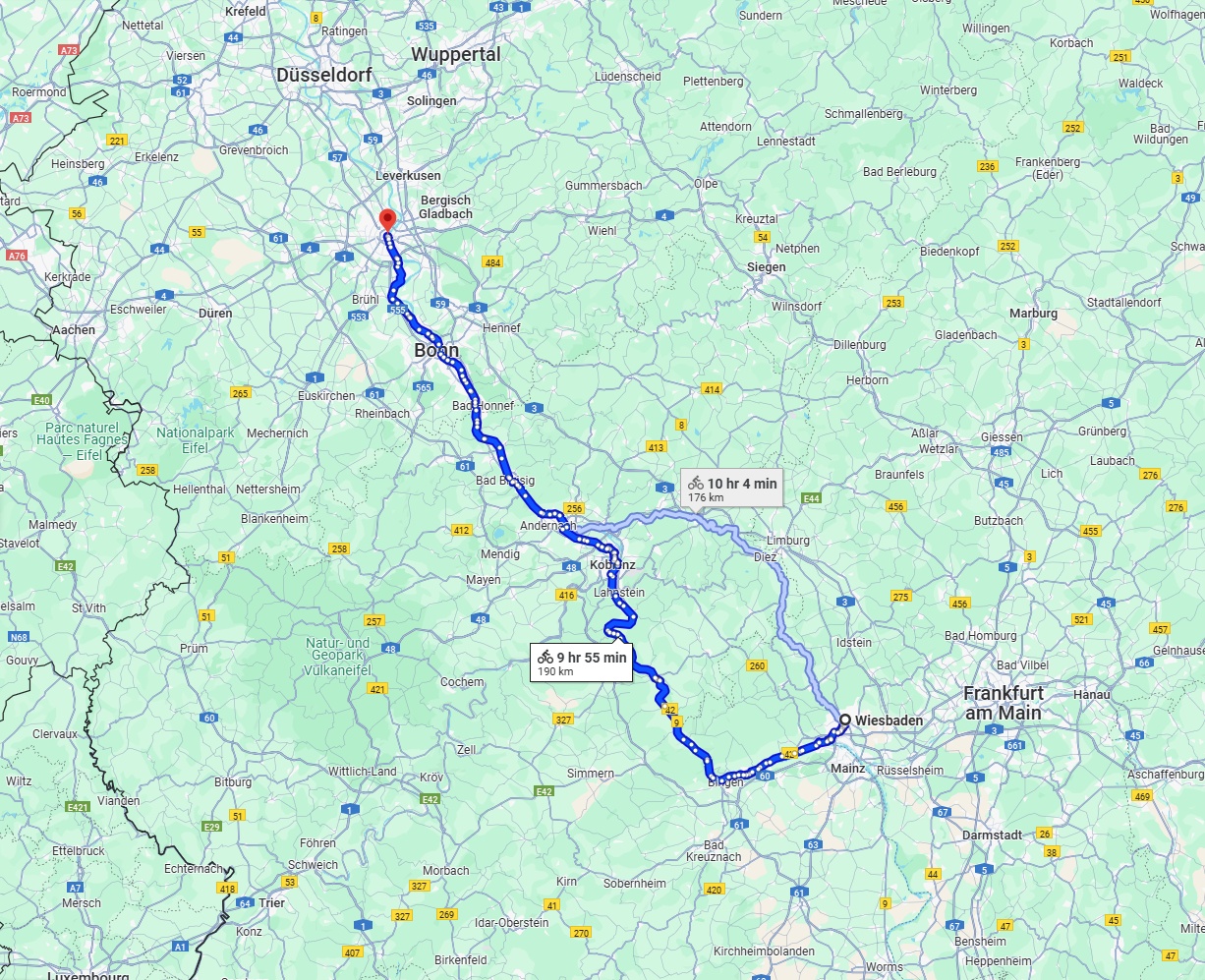 Anreise von Wiesbaden Zu Köln Über 