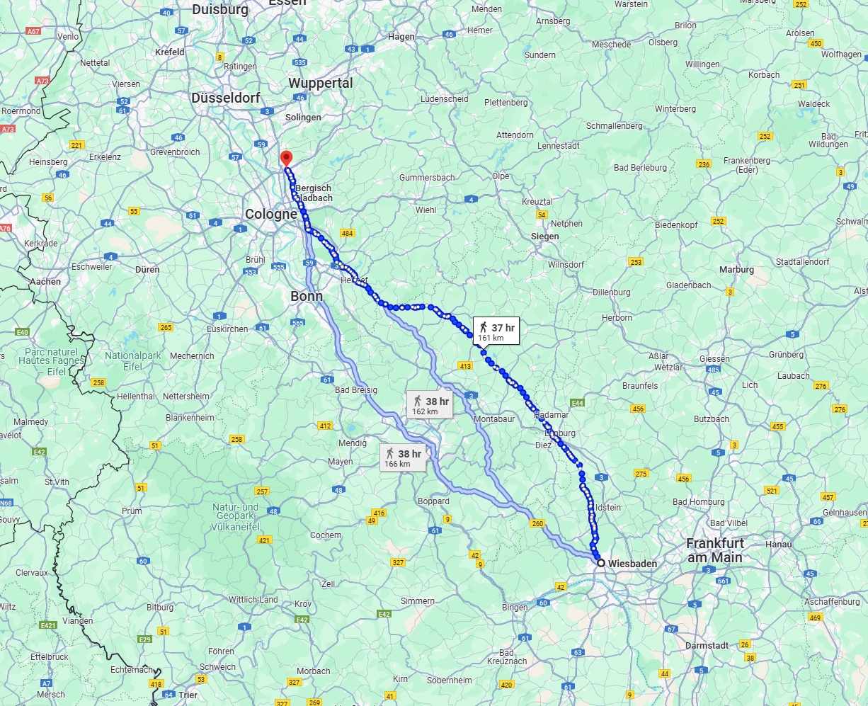 Anreise von Wiesbaden Zu Leverkusen Über 