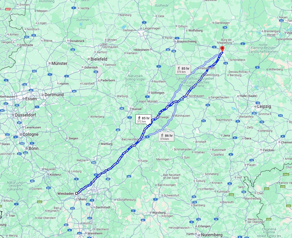 Anreise von Wiesbaden Zu Magdeburg Über 