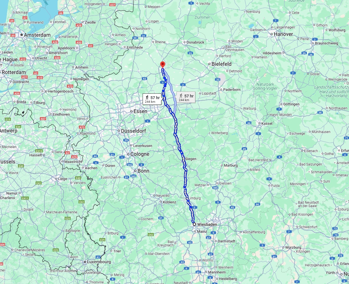 Anreise von Wiesbaden Zu Münster Über 