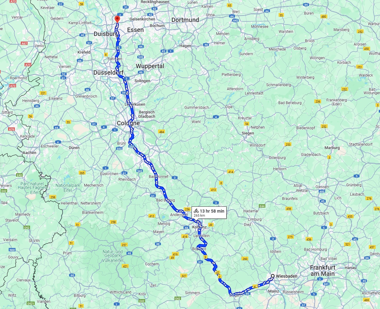 Anreise von Wiesbaden Zu Oberhausen Über 