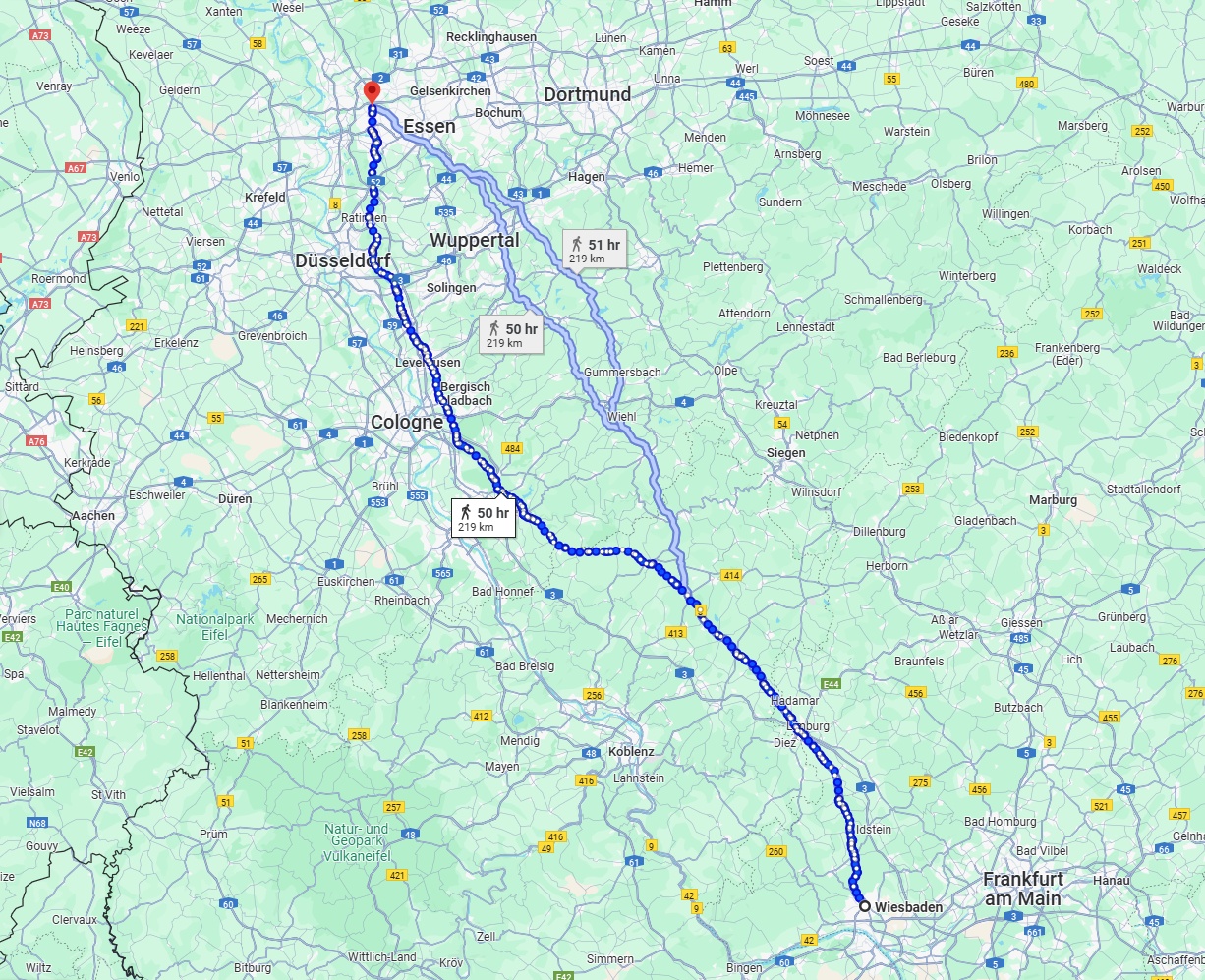 Anreise von Wiesbaden Zu Oberhausen Über 