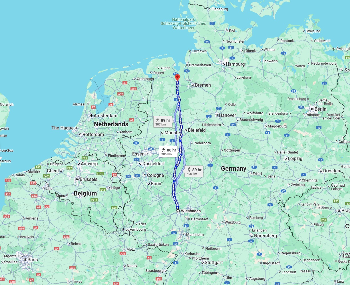 Anreise von Wiesbaden Zu Oldenburg Über 