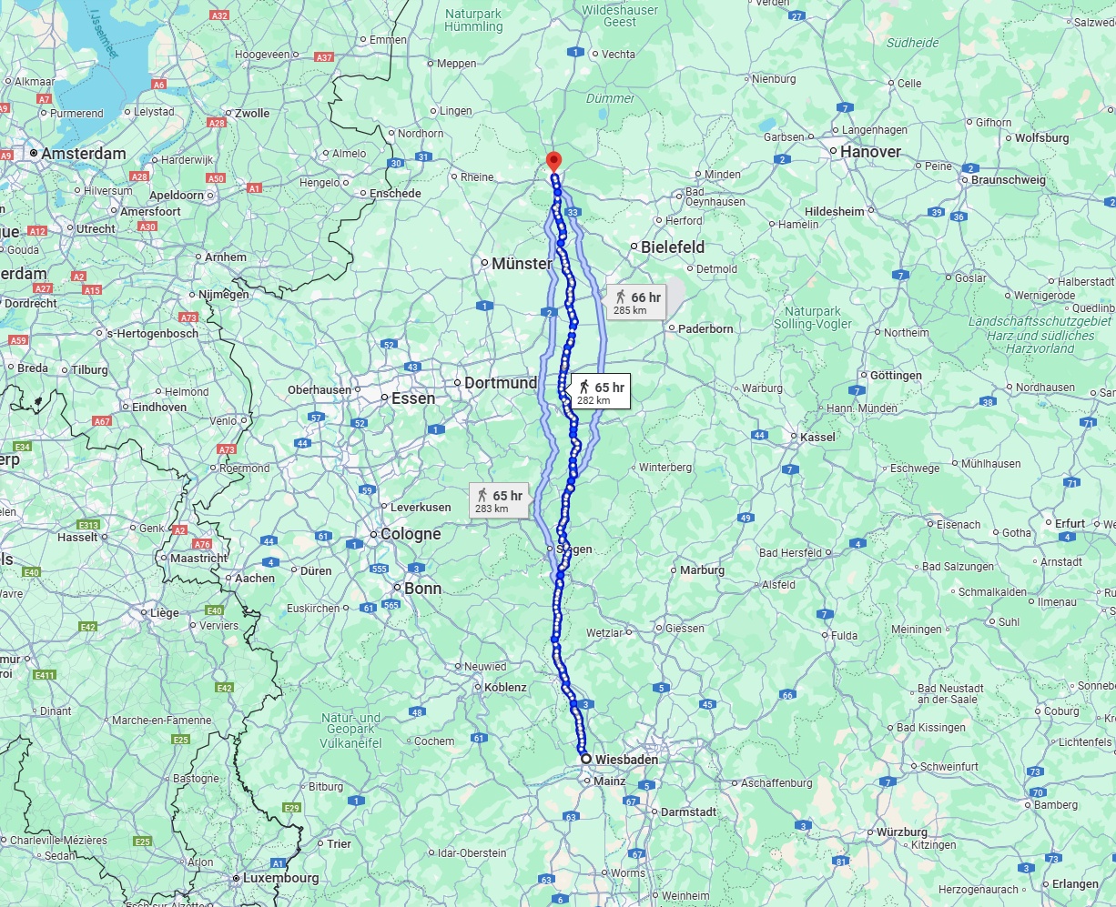 Anreise von Wiesbaden Zu Osnabrück Über 