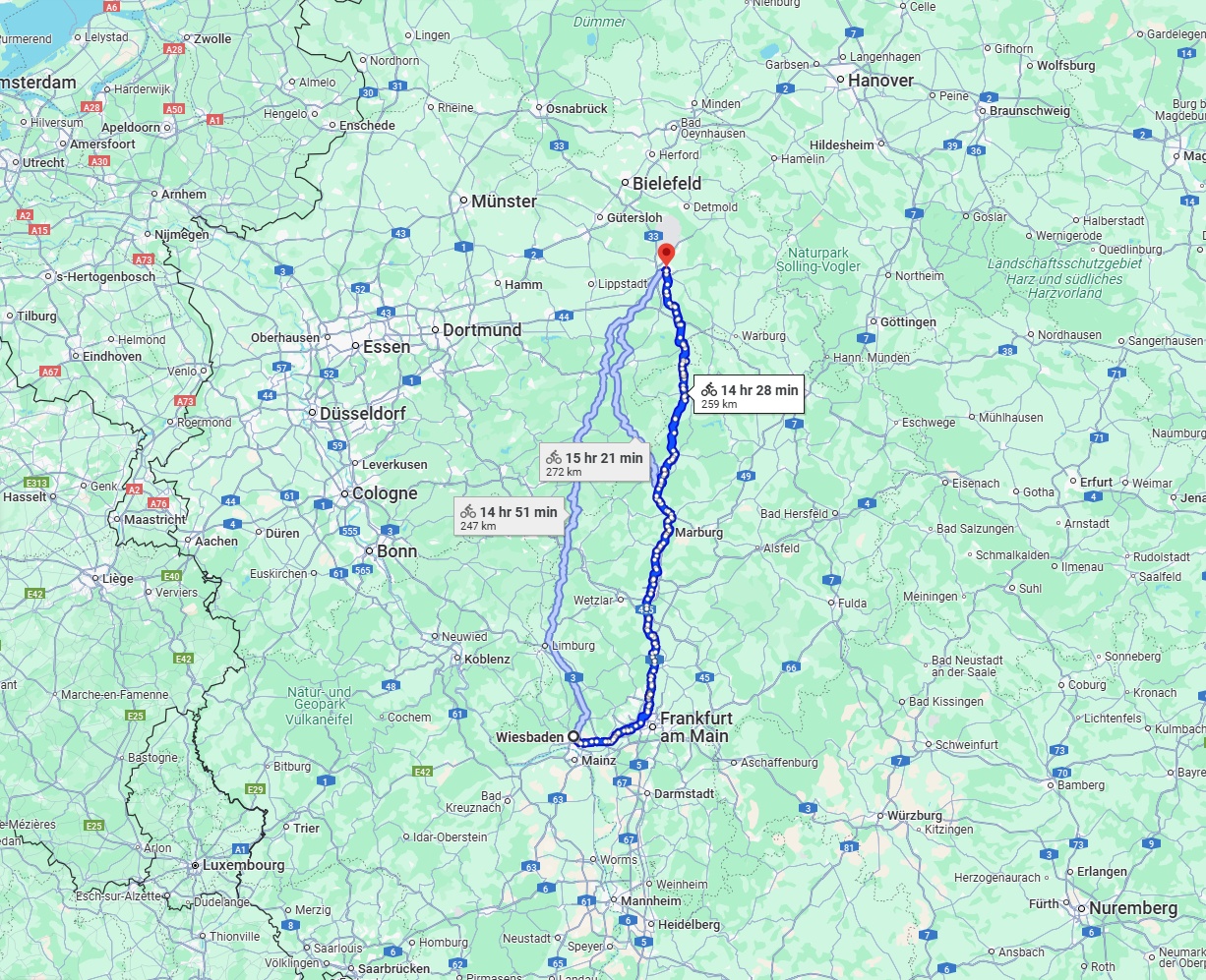 Anreise von Wiesbaden Zu Paderborn Über 