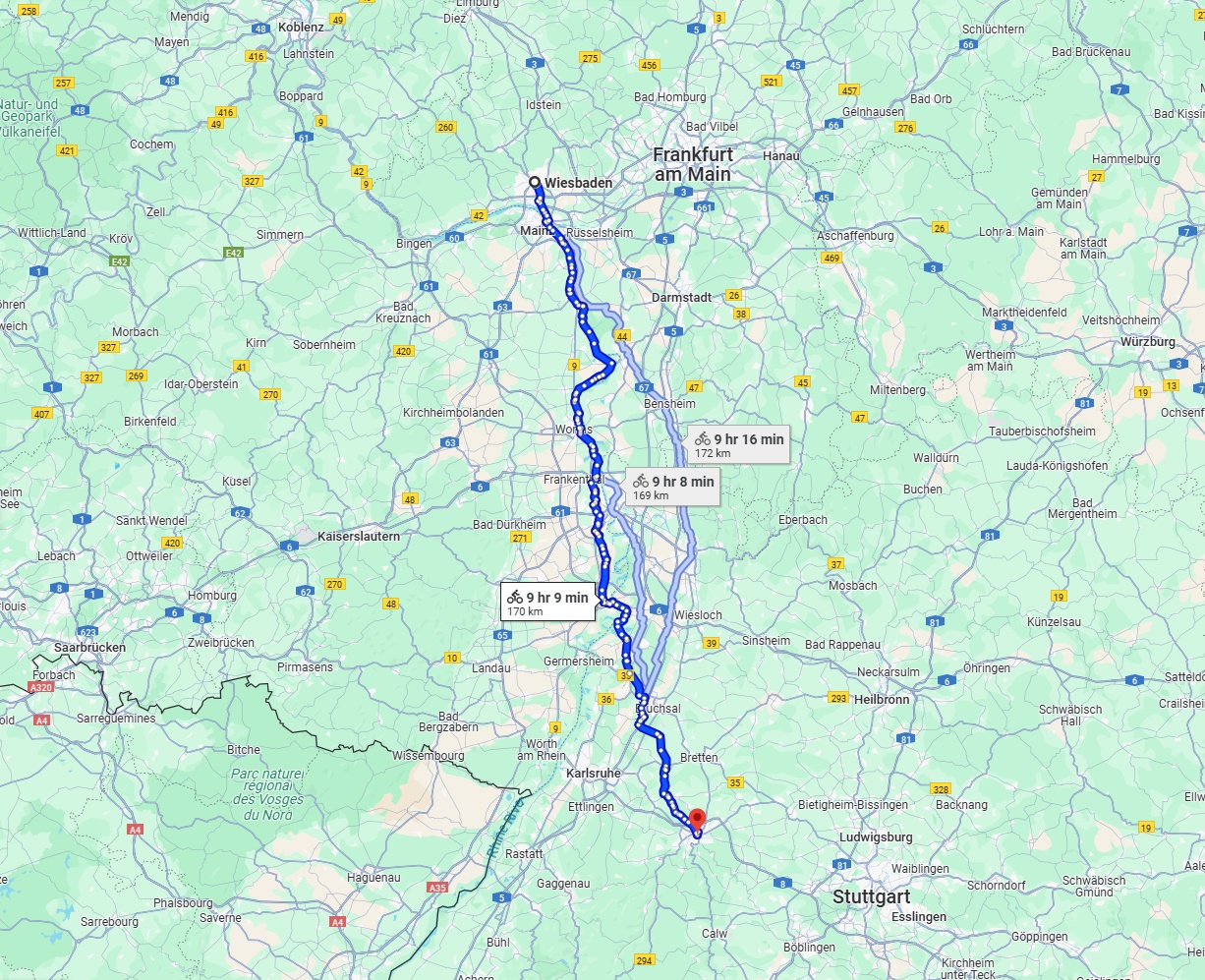 Anreise von Wiesbaden Zu Pforzheim Über 