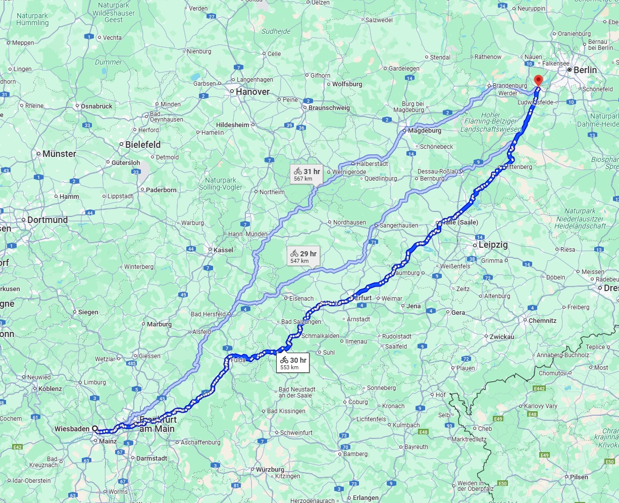Anreise von Wiesbaden Zu Potsdam Über 