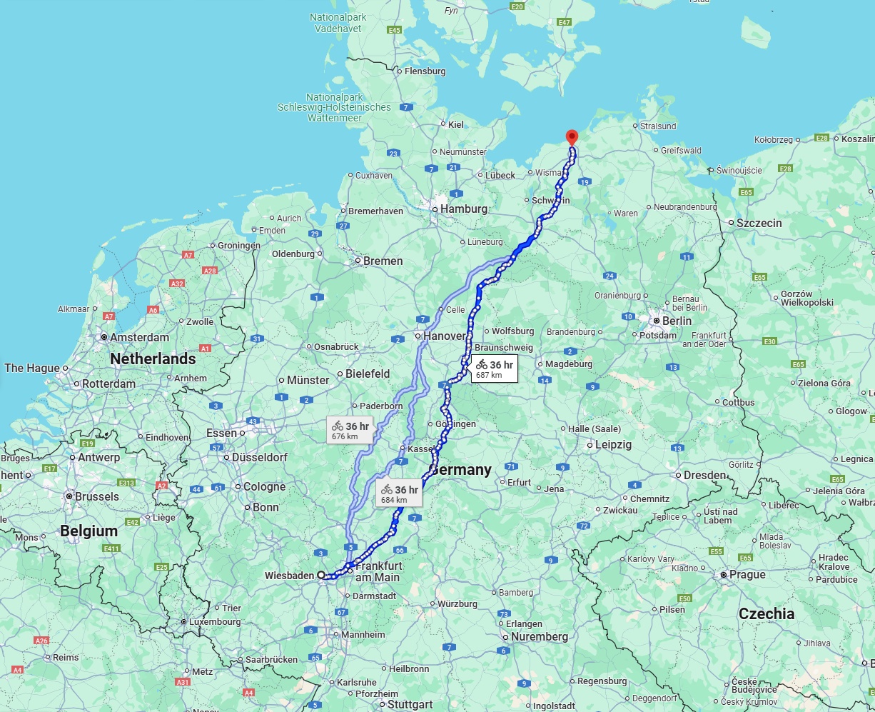 Anreise von Wiesbaden Zu Rostock Über 
