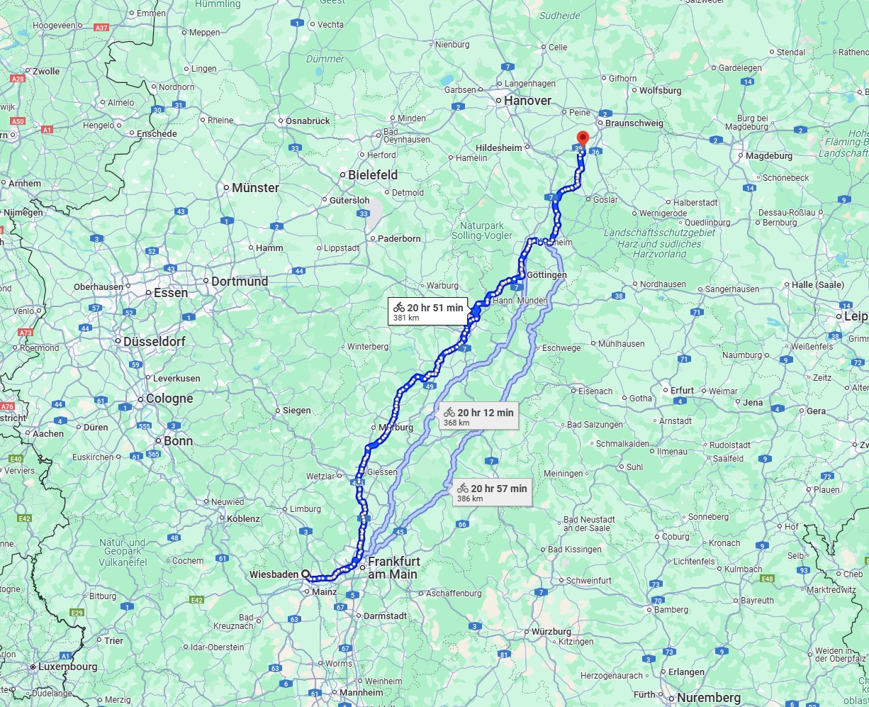 Anreise von Wiesbaden Zu Salzgitter Über 