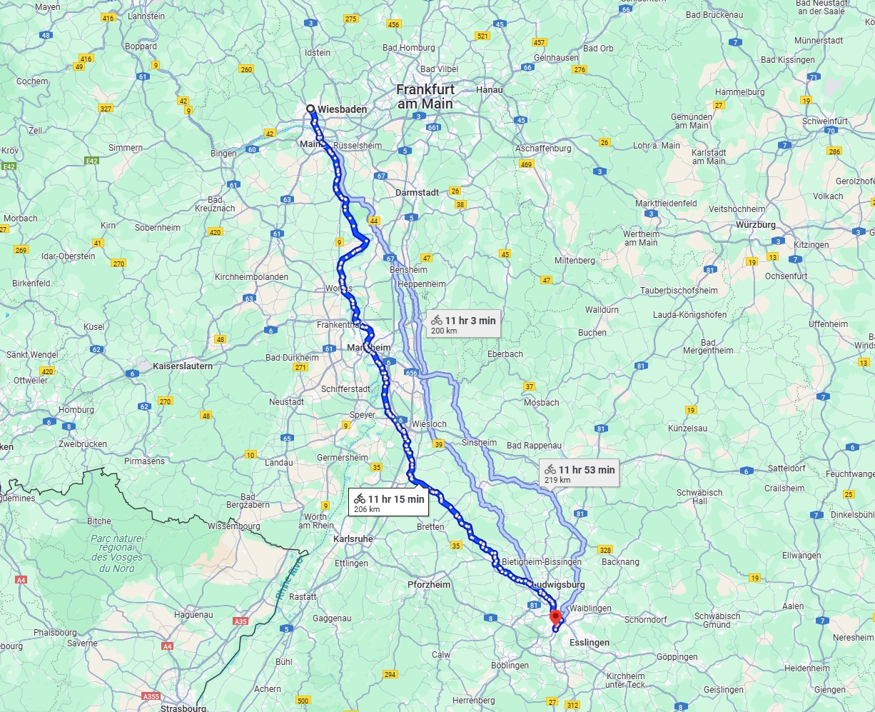 Anreise von Wiesbaden Zu Stuttgart Über 