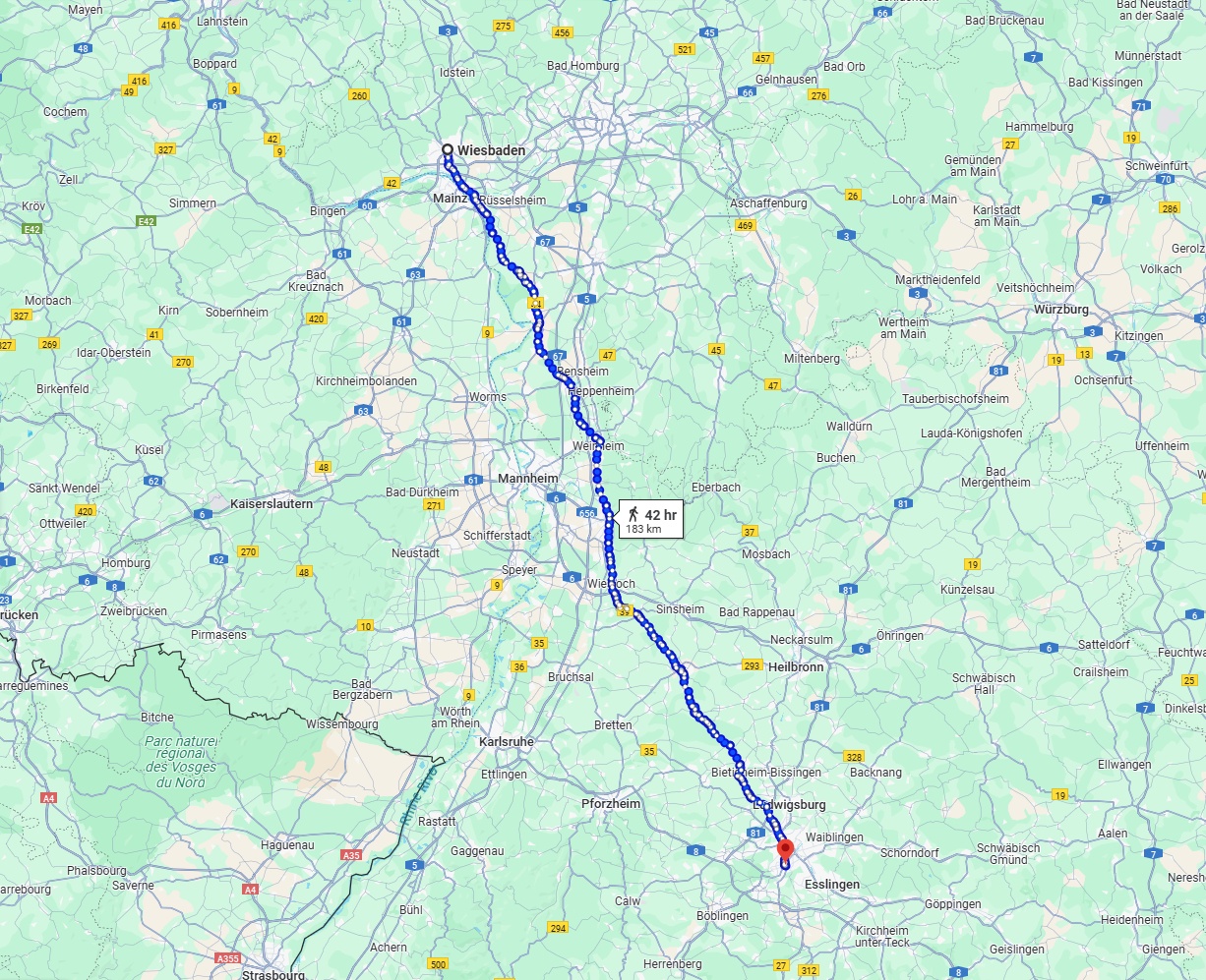 Anreise von Wiesbaden Zu Stuttgart Über 