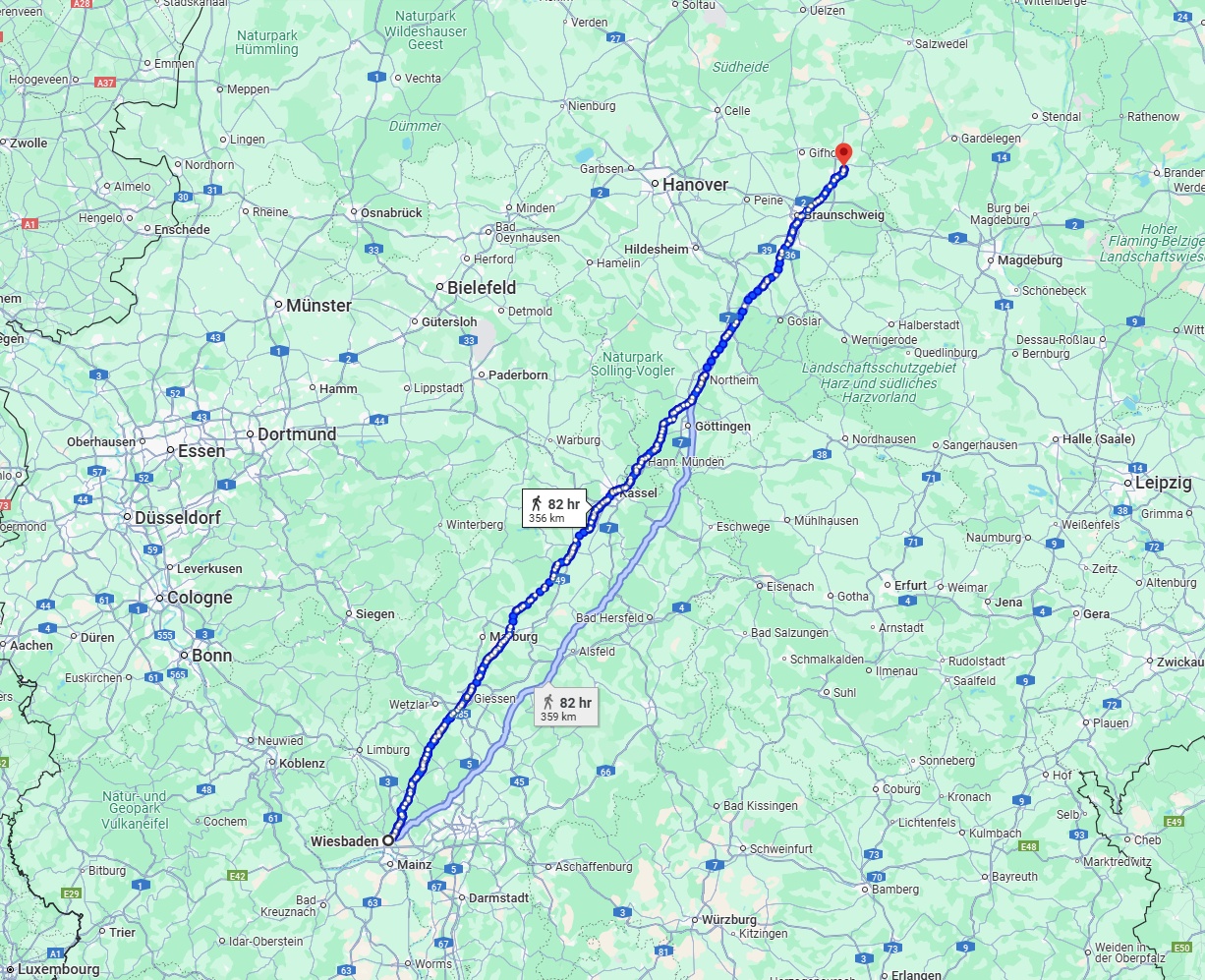 Anreise von Wiesbaden Zu Wolfsburg Über 