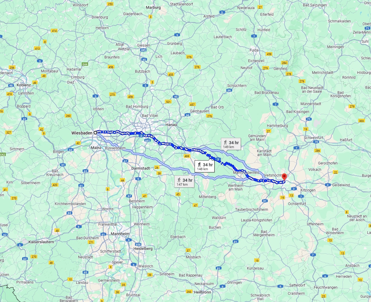 Anreise von Wiesbaden Zu Würzburg Über 