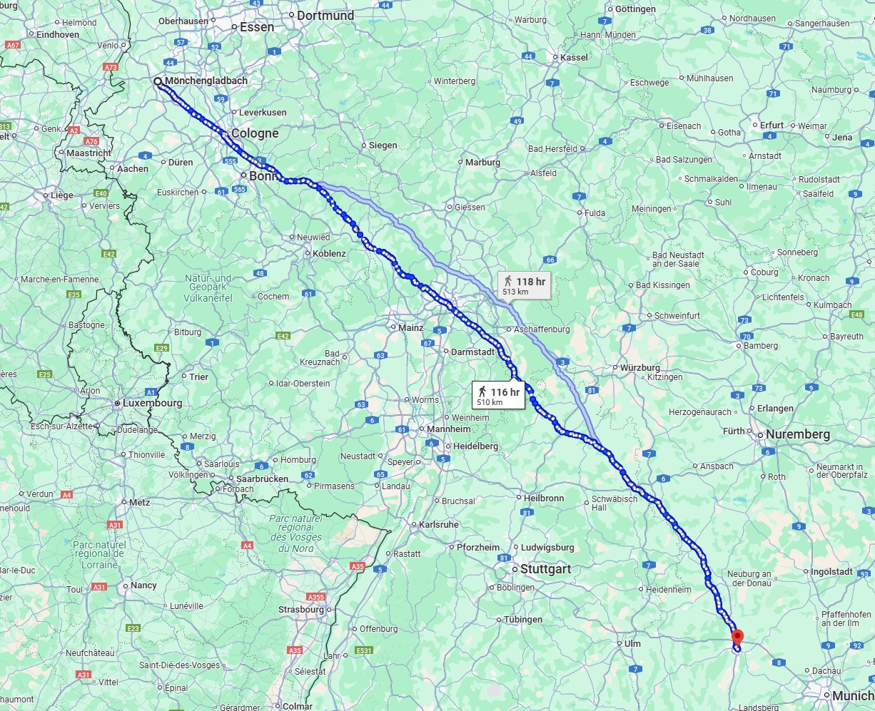 Anreise von Mönchengladbach Zu Augsburg Über 