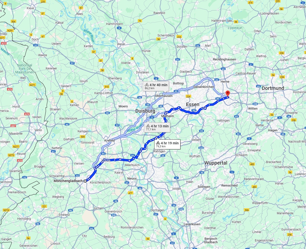 Anreise von Mönchengladbach Zu Bochum Über 