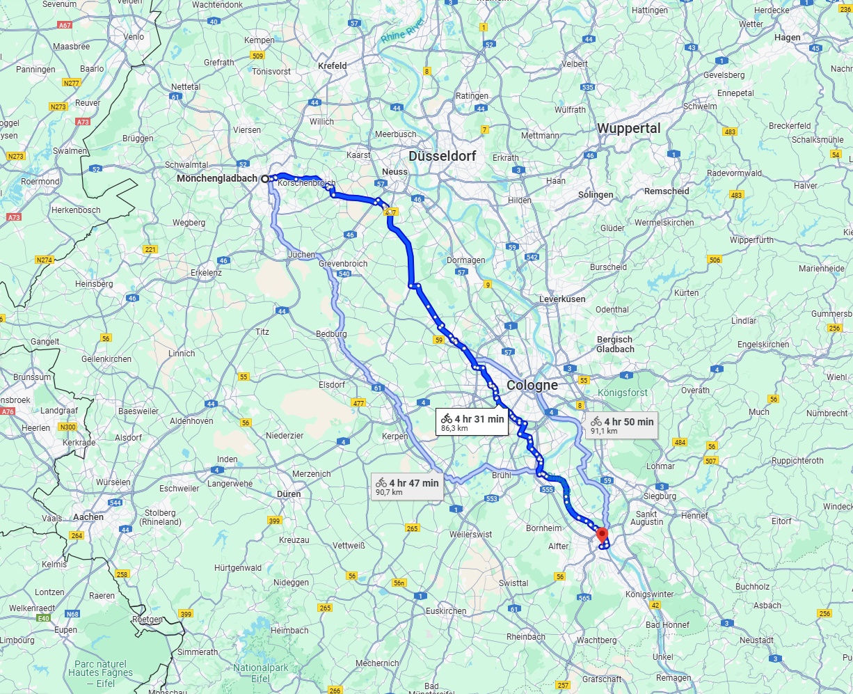 Anreise von Mönchengladbach Zu Bonn Über 