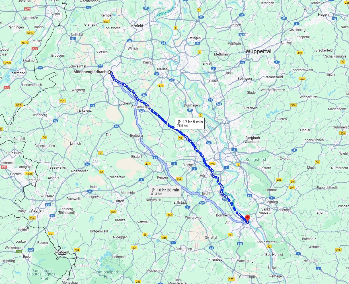 Anreise von Mönchengladbach Zu Bonn Über 