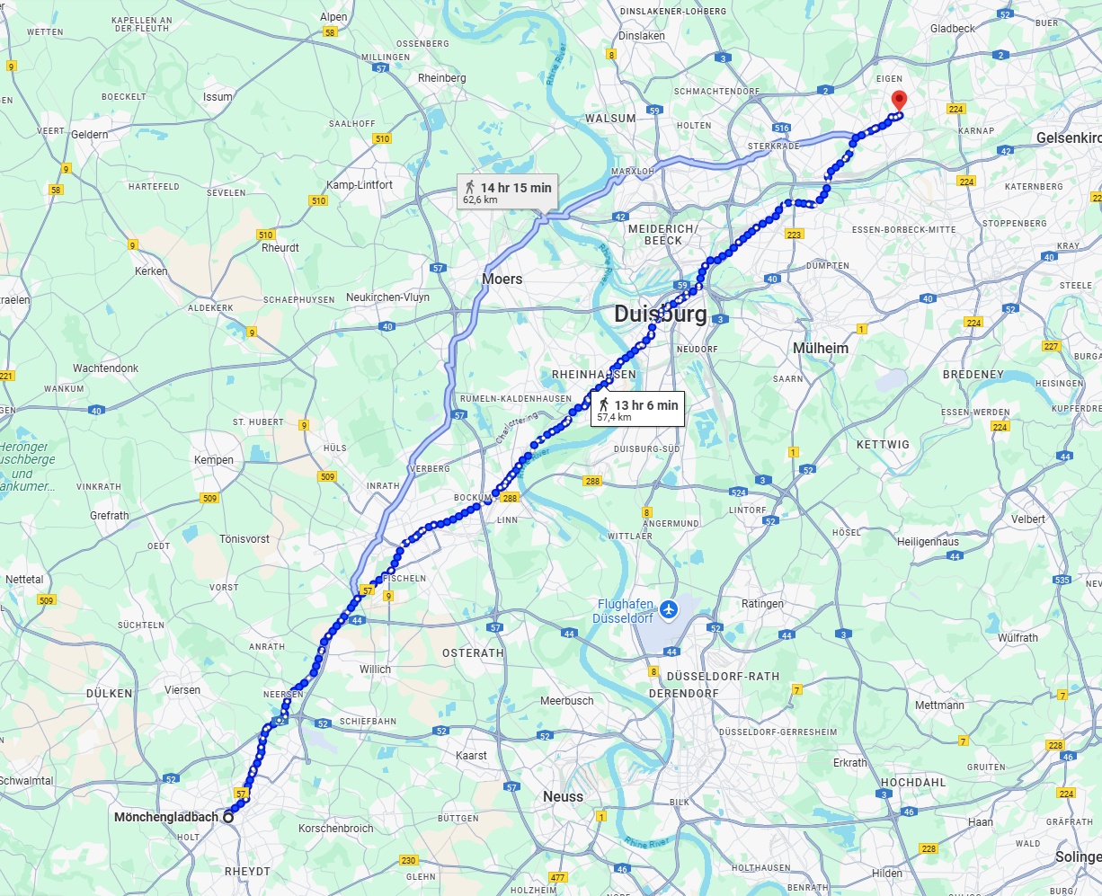 Anreise von Mönchengladbach Zu Bottrop Über 