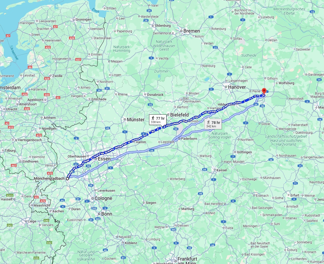 Anreise von Mönchengladbach Zu Braunschweig Über 