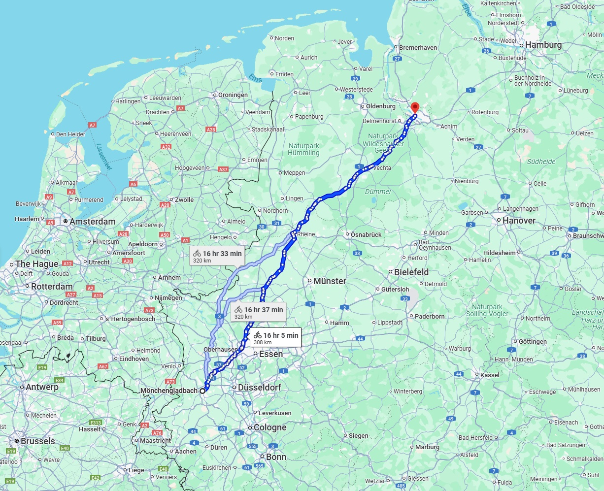 Anreise von Mönchengladbach Zu Bremen Über 