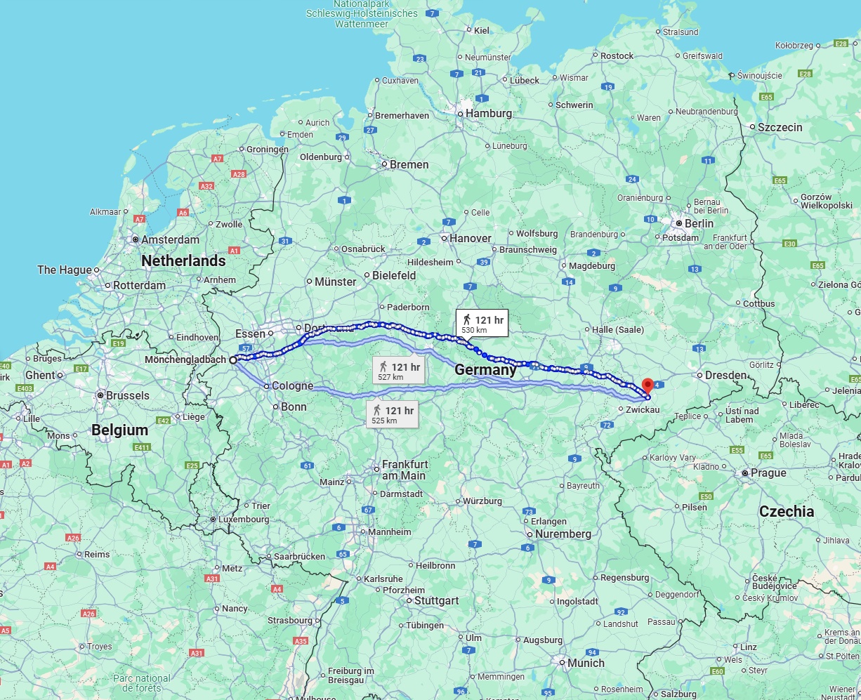 Anreise von Mönchengladbach Zu Chemnitz Über 