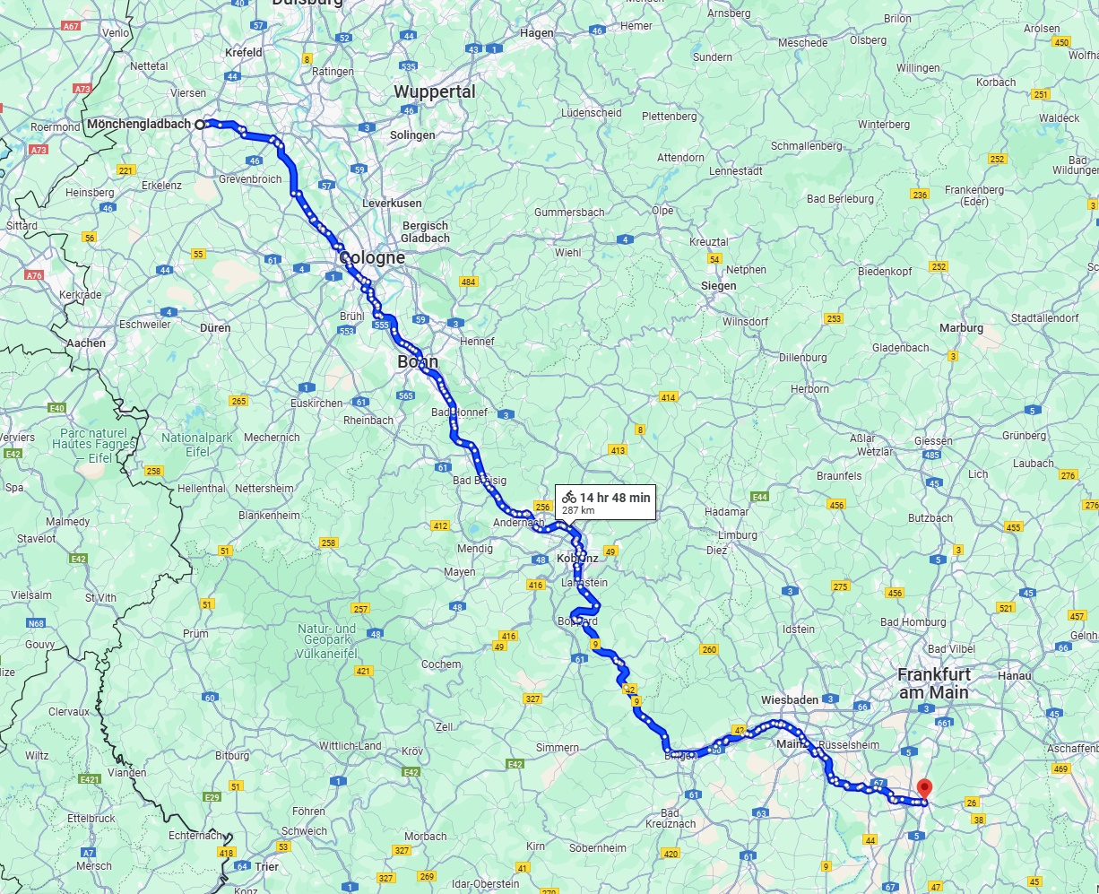Anreise von Mönchengladbach Zu Darmstadt Über 