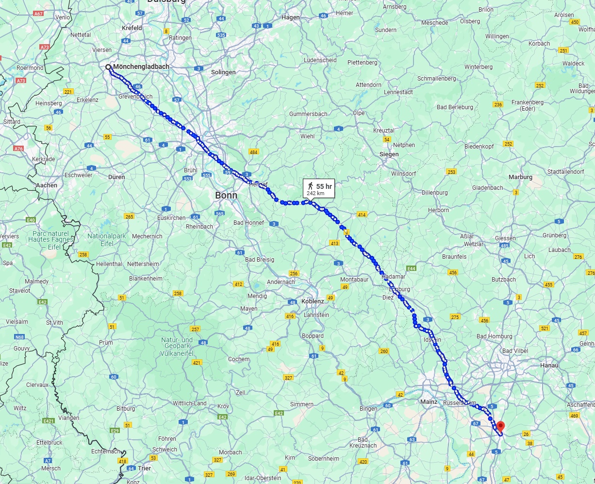 Anreise von Mönchengladbach Zu Darmstadt Über 