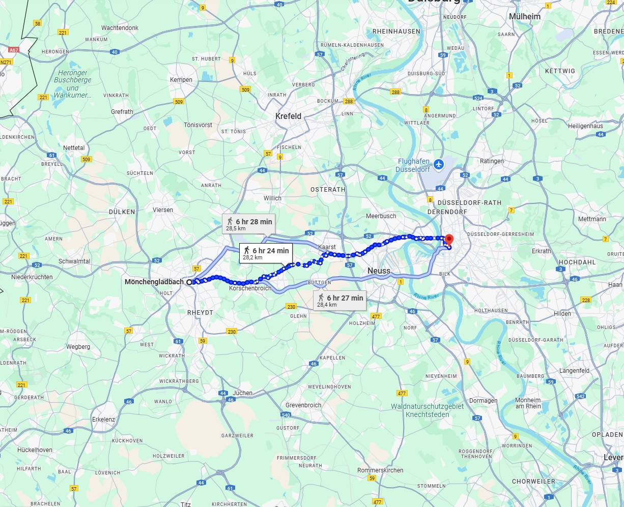 Anreise von Mönchengladbach Zu Düsseldorf Über 