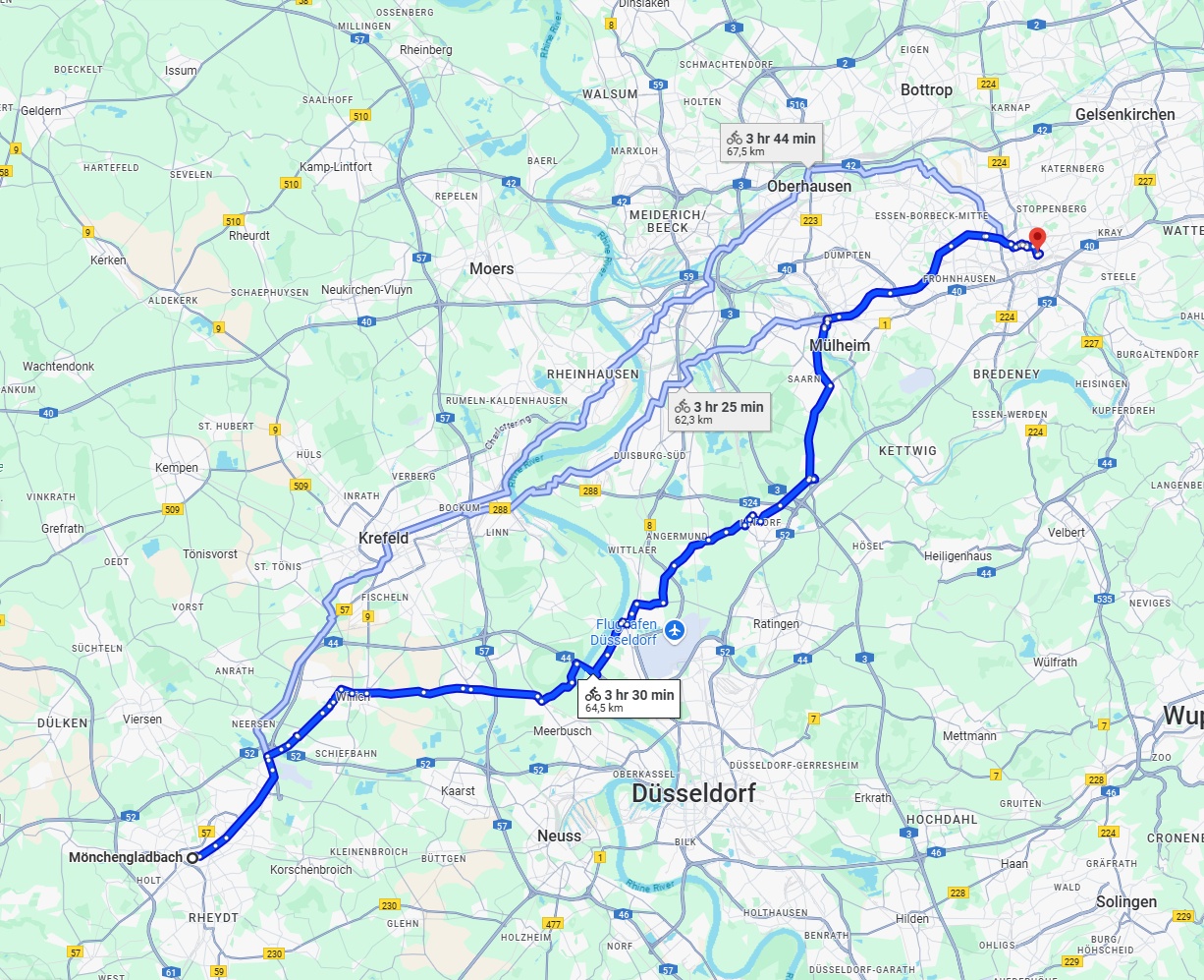 Anreise von Mönchengladbach Zu Essen Über 