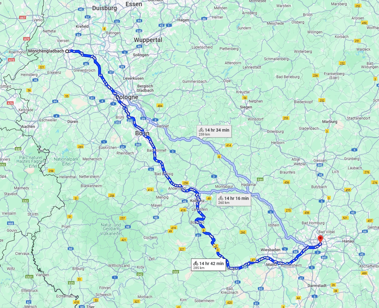 Anreise von Mönchengladbach Zu Frankfurt am Main Über 
