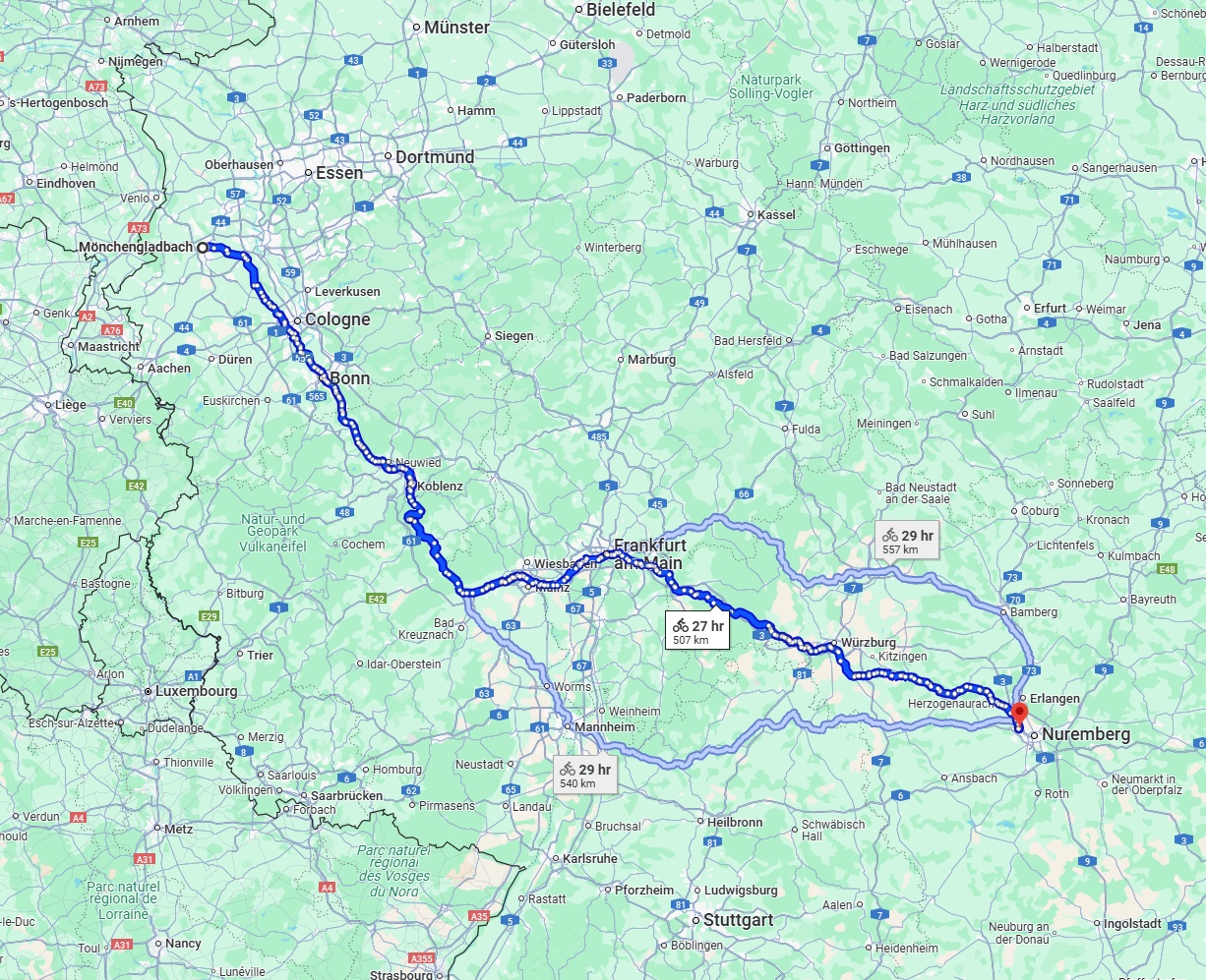 Anreise von Mönchengladbach Zu Fürth Über 