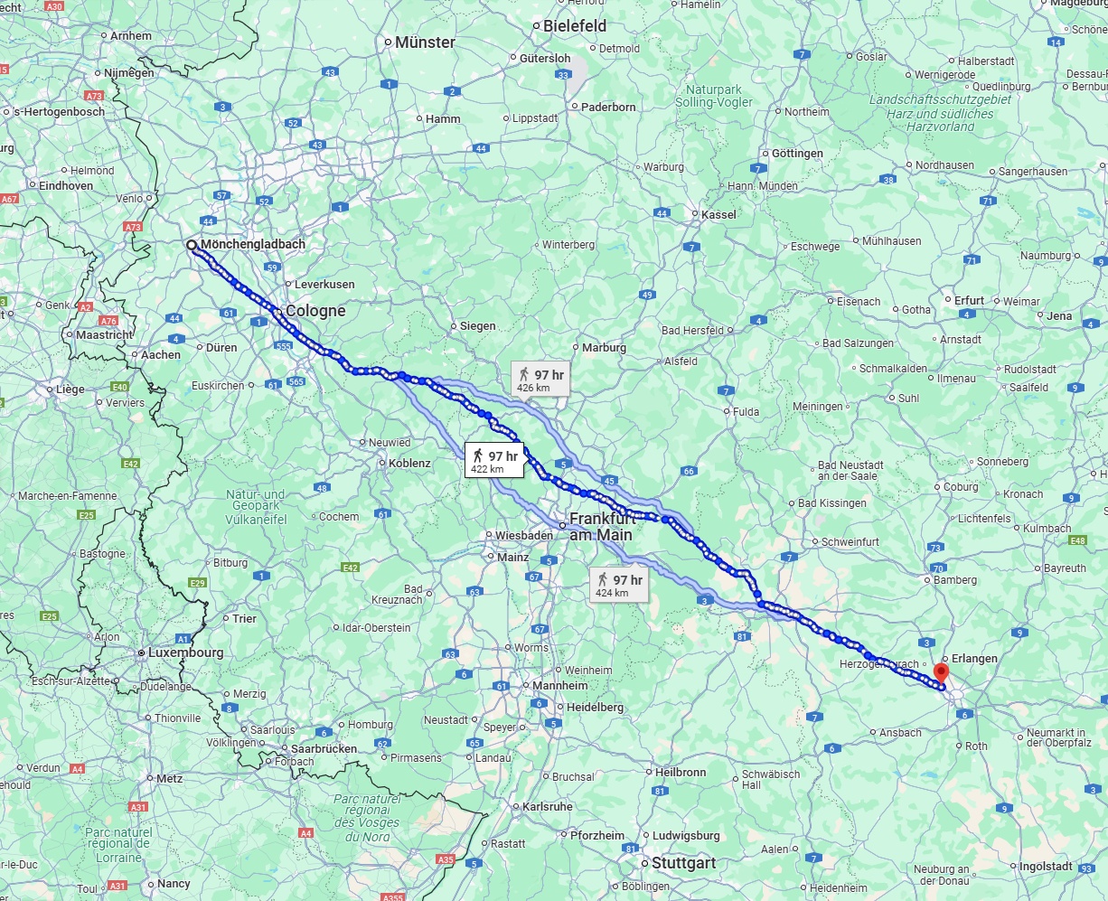 Anreise von Mönchengladbach Zu Fürth Über 