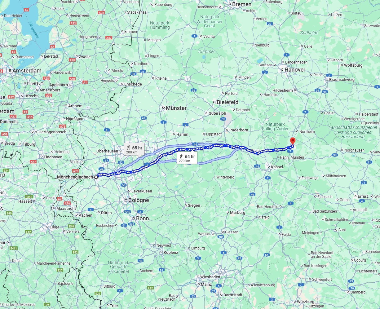 Anreise von Mönchengladbach Zu Göttingen Über 