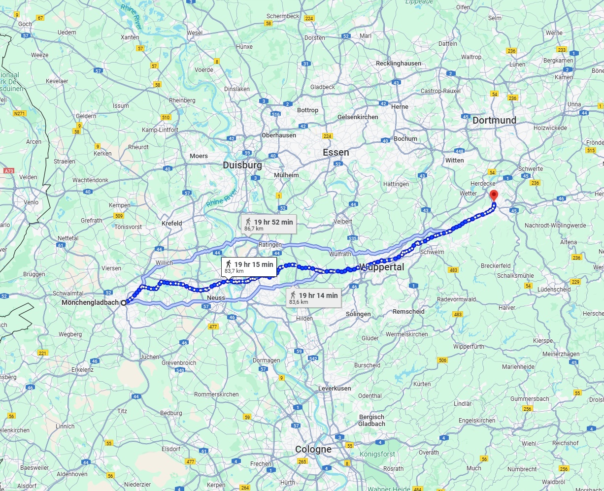 Anreise von Mönchengladbach Zu Hagen Über 