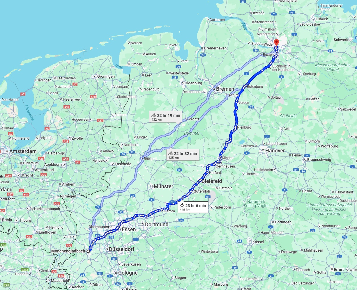 Anreise von Mönchengladbach Zu Hamburg Über 