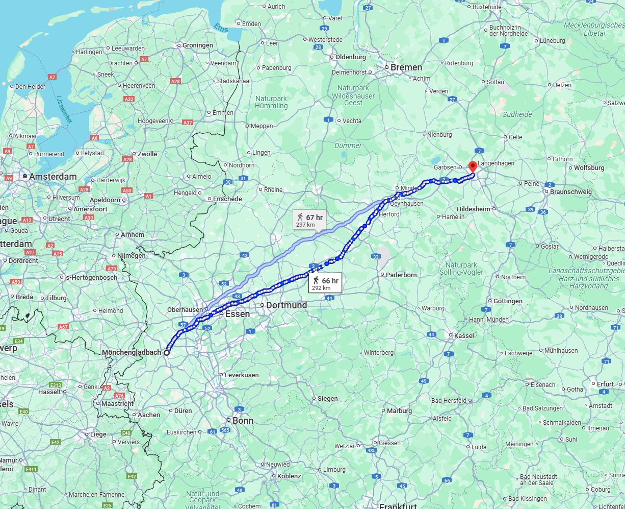 Anreise von Mönchengladbach Zu Hannover Über 